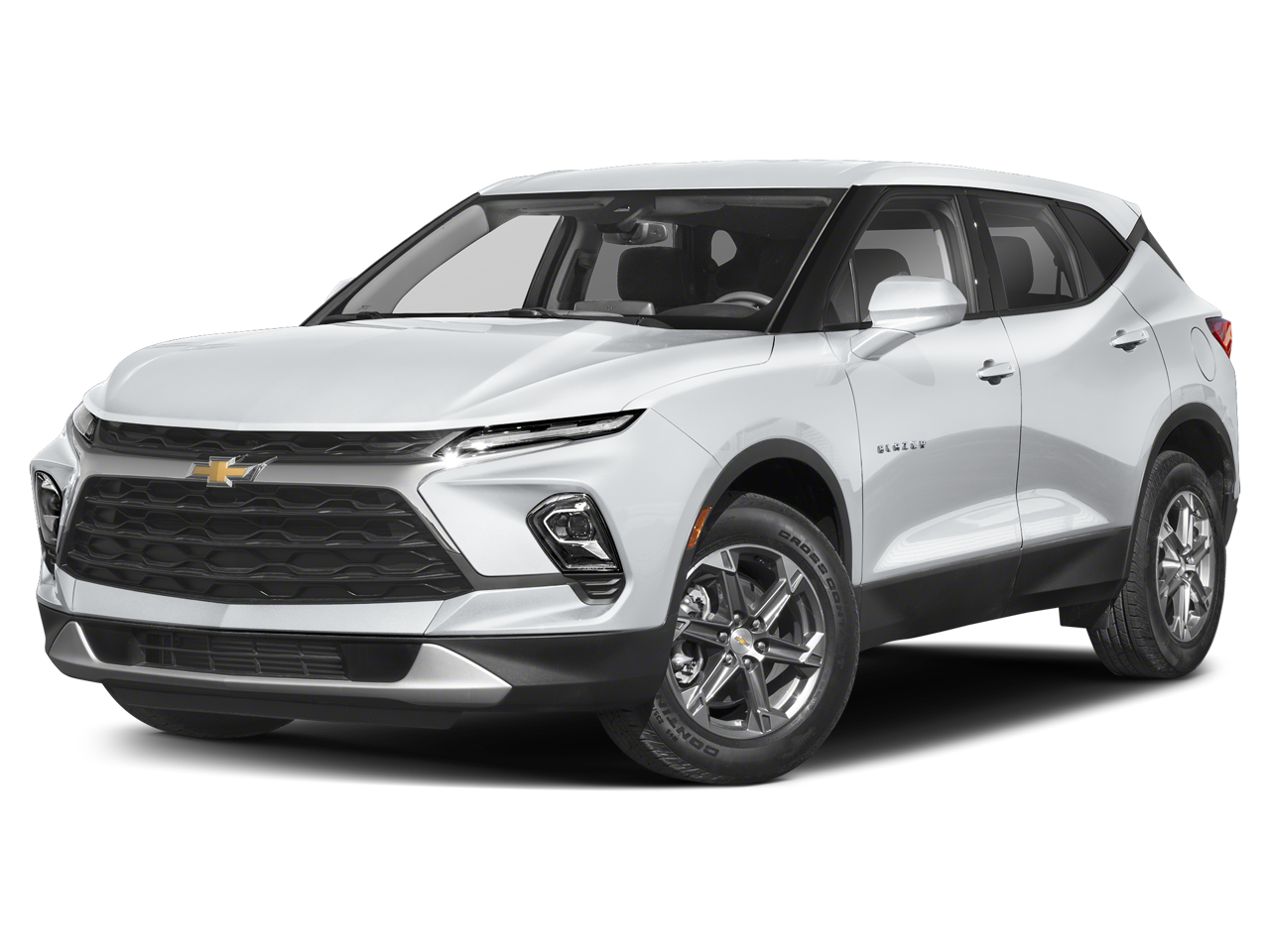 2025 Chevrolet Blazer 2LT in Summit White — front three-quarter view