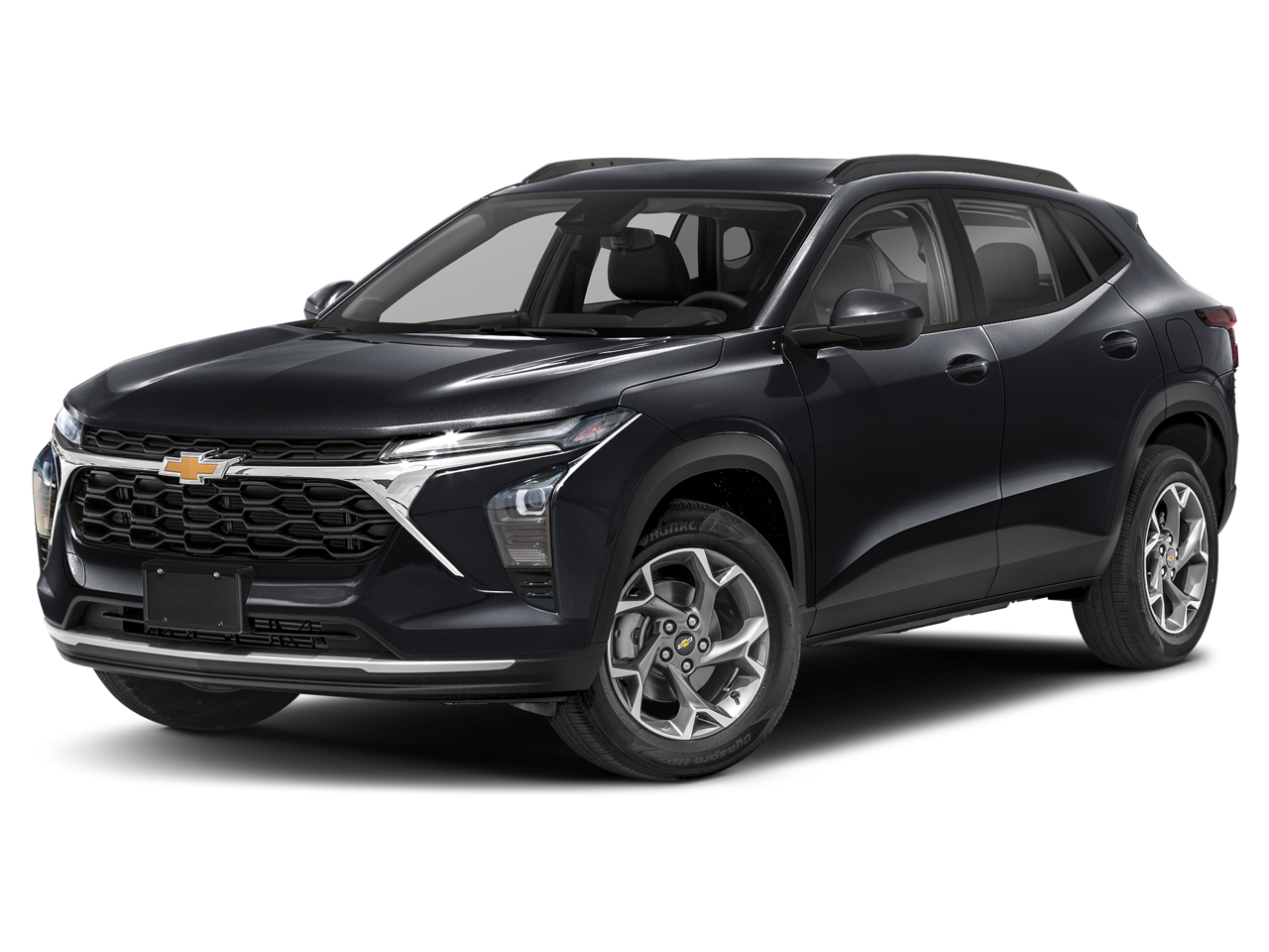 2025 Chevrolet Trax LT in Mosaic Black Metallic — front three-quarter view