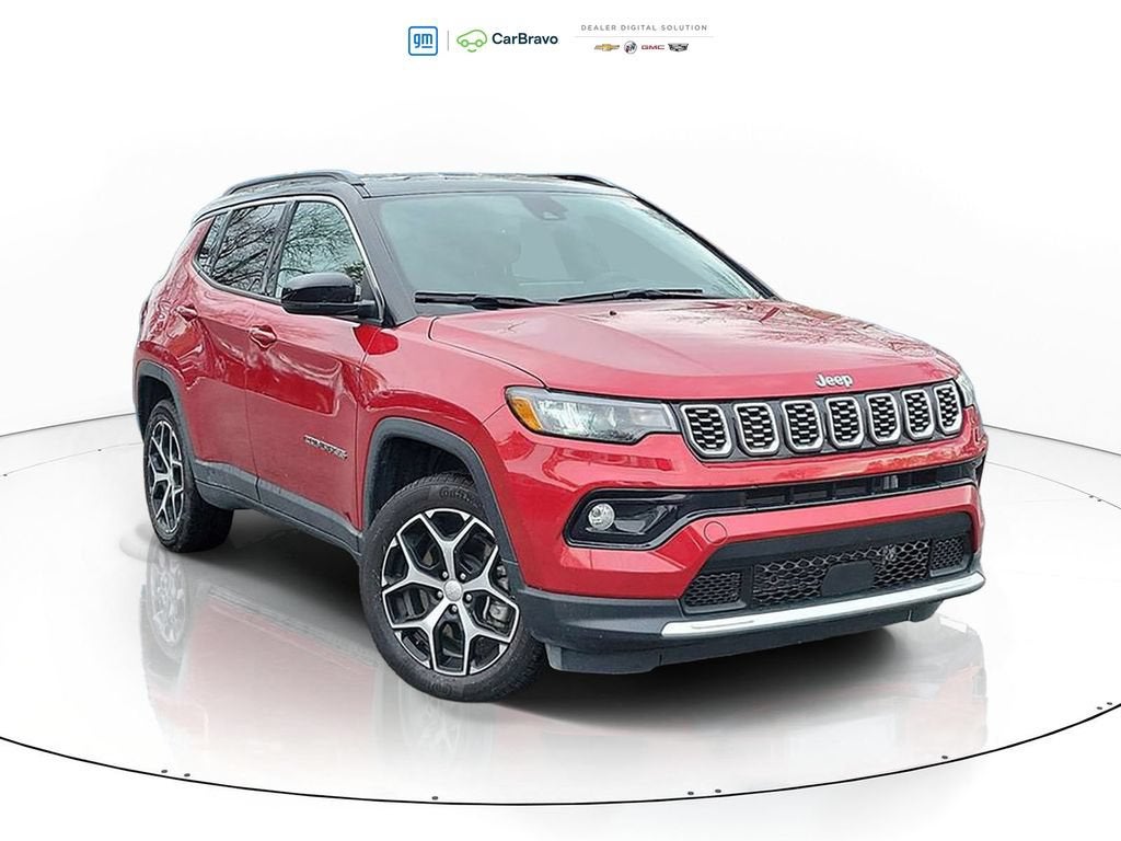2024 Jeep Compass Limited 4x4 in Red — front three-quarter view