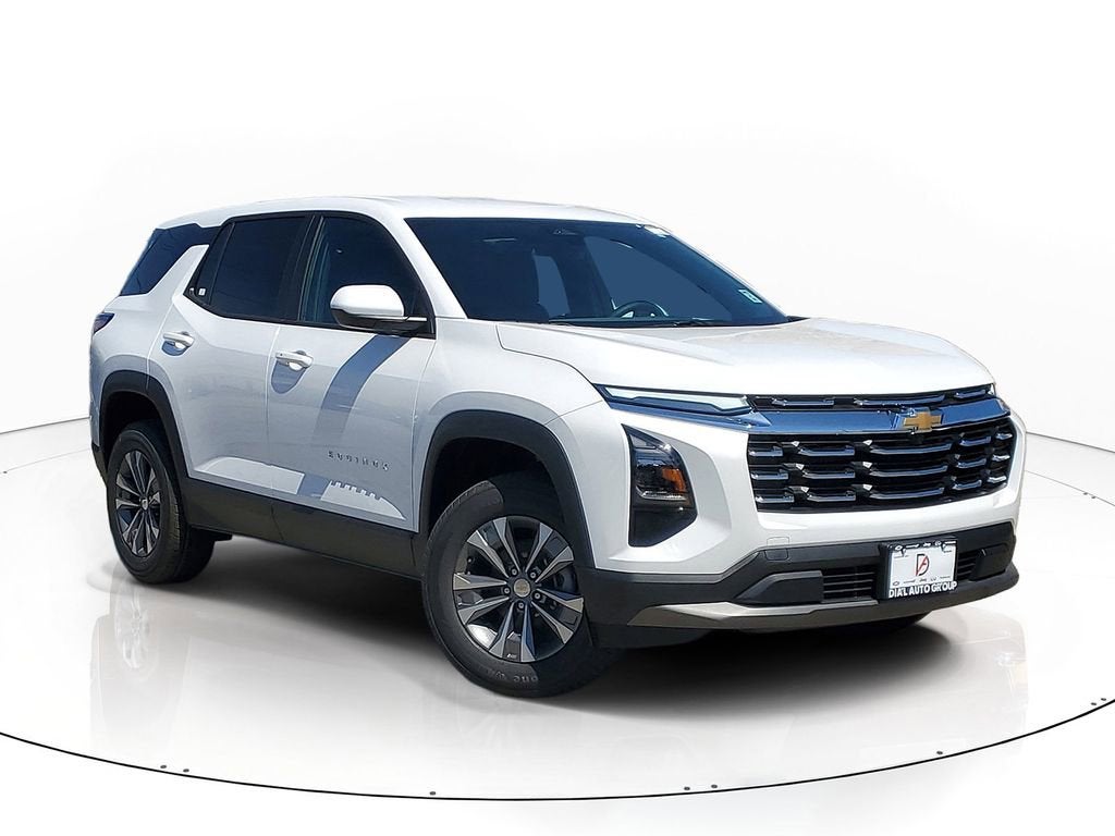 2026 Chevrolet Equinox LT in Summit White — front three-quarter view