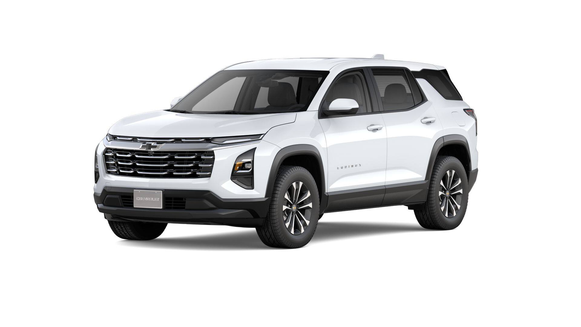 2026 Chevrolet Equinox LT in Summit White — front three-quarter view