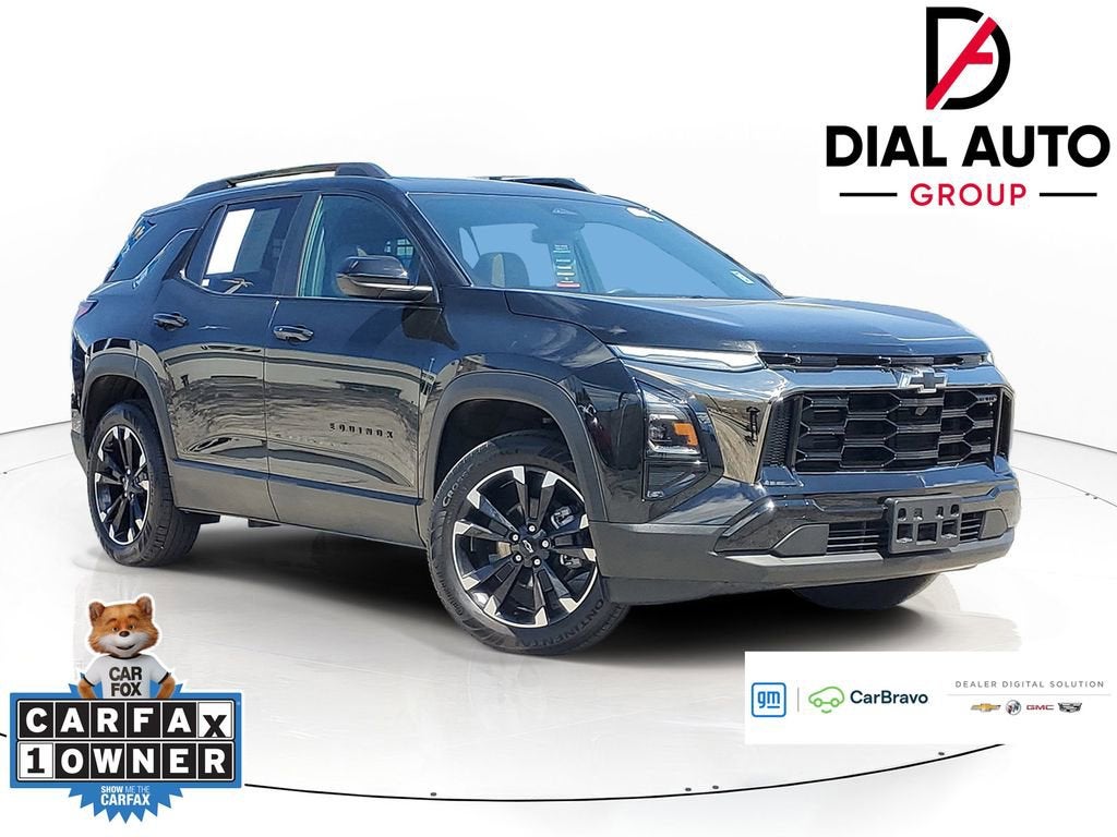2025 Chevrolet Equinox ACTIV in Mosaic Black Metallic — front three-quarter view