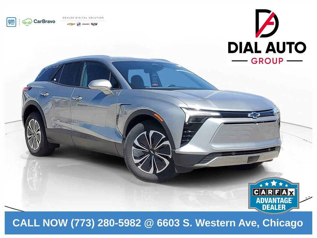 2024 Chevrolet Blazer EV LT in Sterling Gray Metallic — front three-quarter view