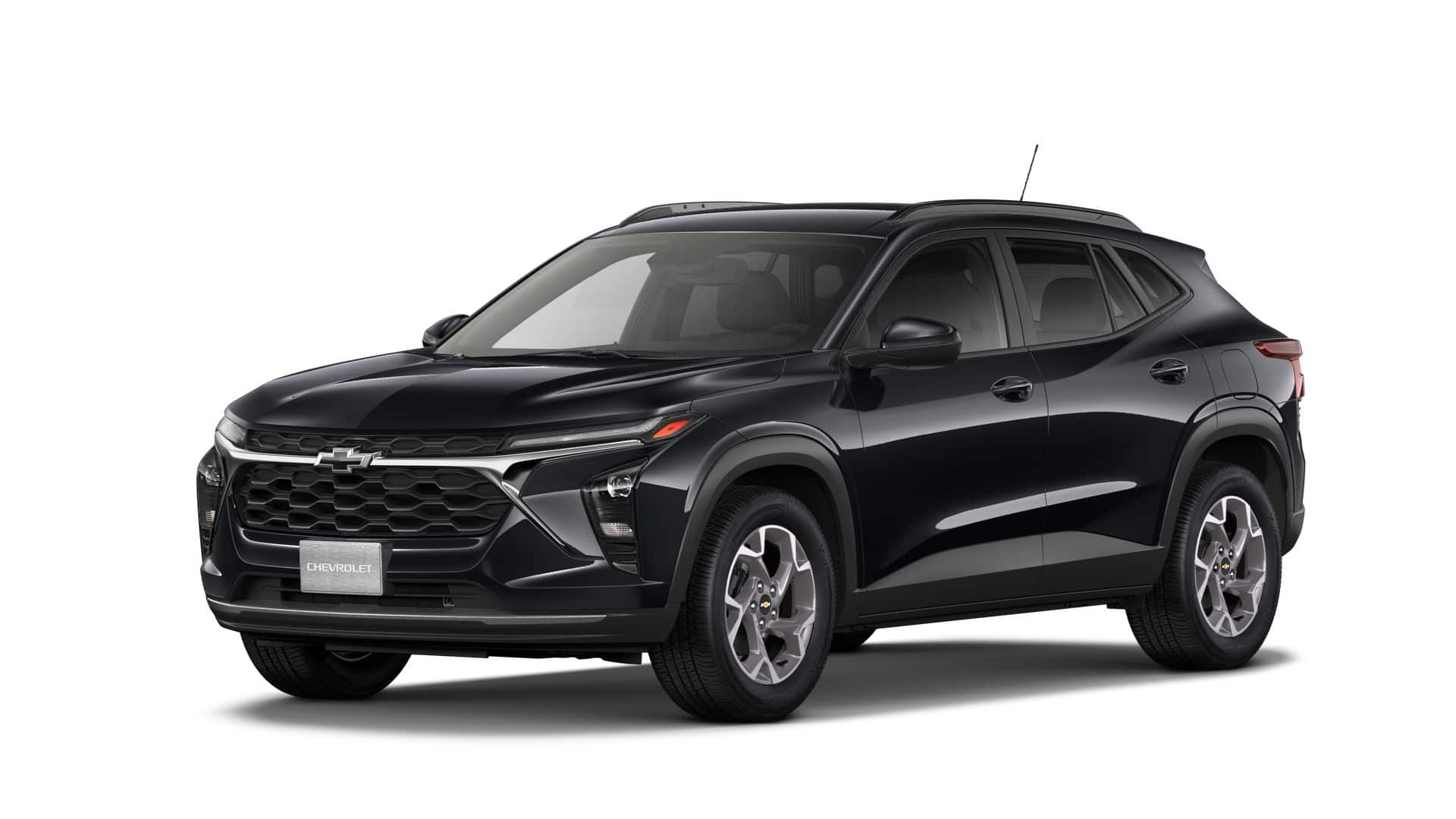 2026 Chevrolet Trax LT in Mosaic Black Metallic — front three-quarter view