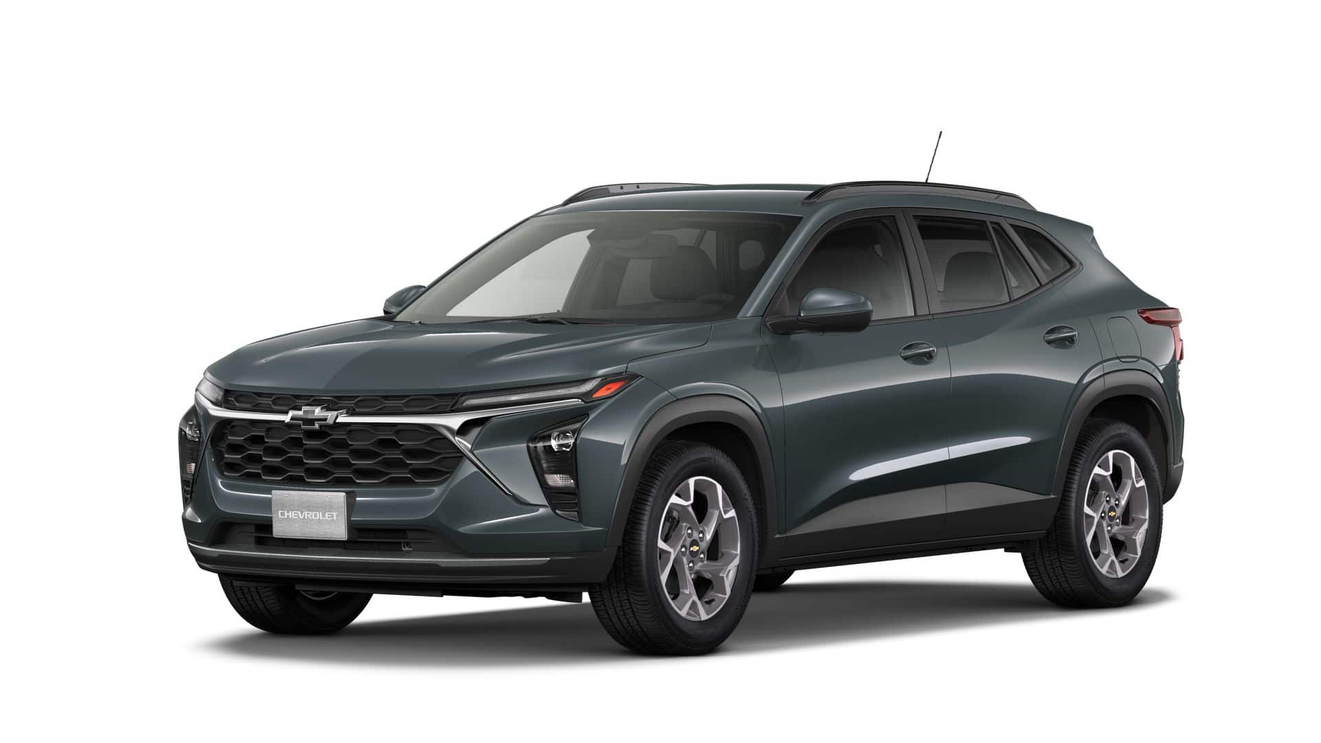 2026 Chevrolet Trax LT in Cypress Gray — front three-quarter view