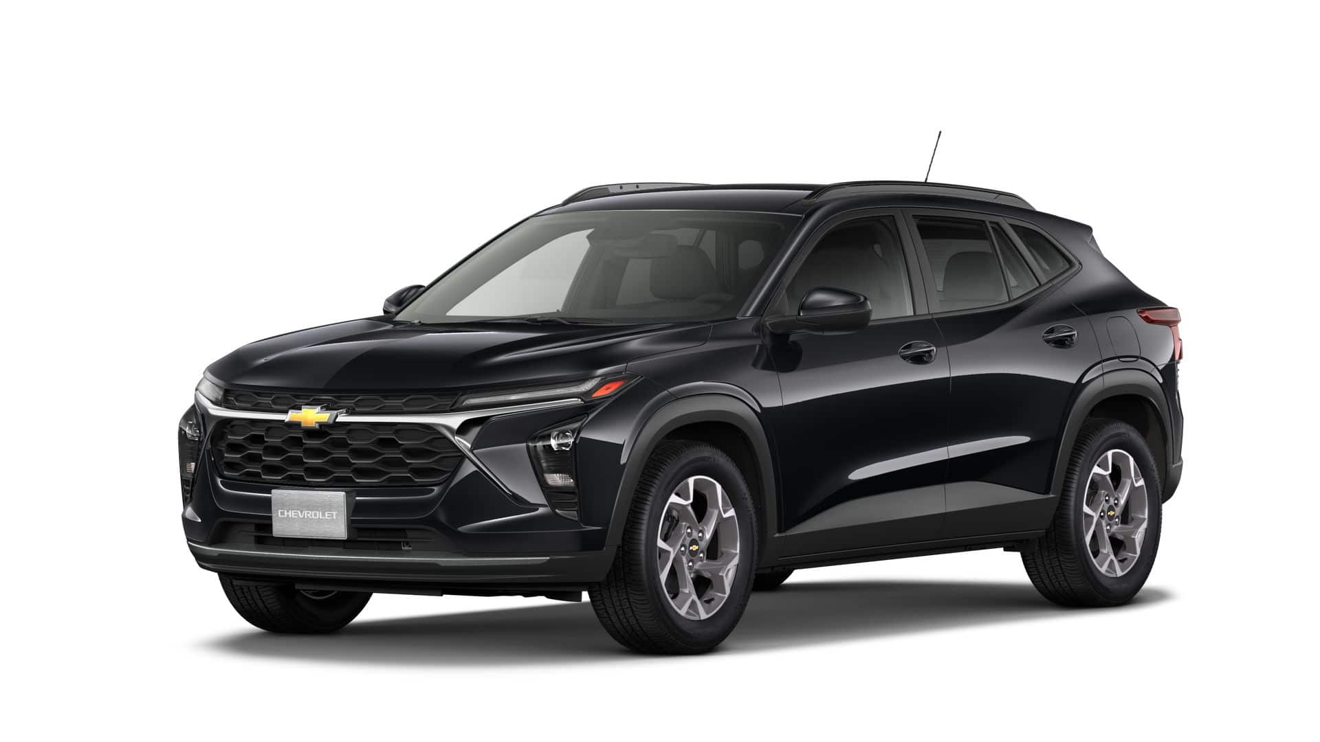 2026 Chevrolet Trax LT in Mosaic Black Metallic — front three-quarter view
