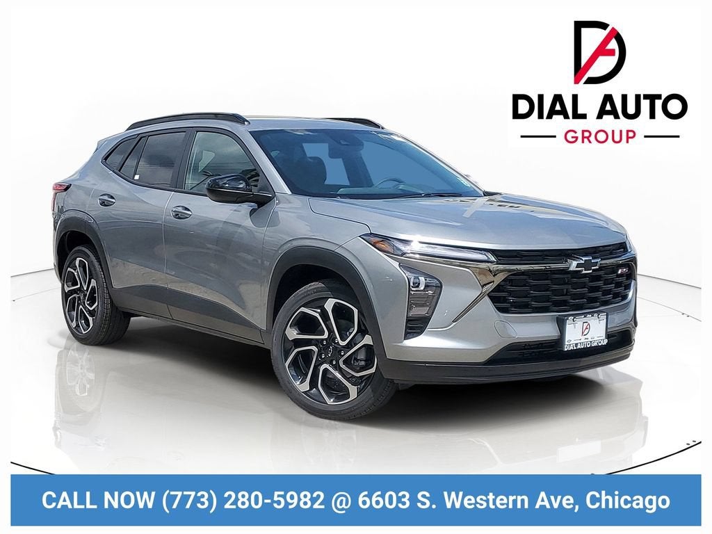2026 Chevrolet Trax 2RS in Sterling Gray Metallic — front three-quarter view