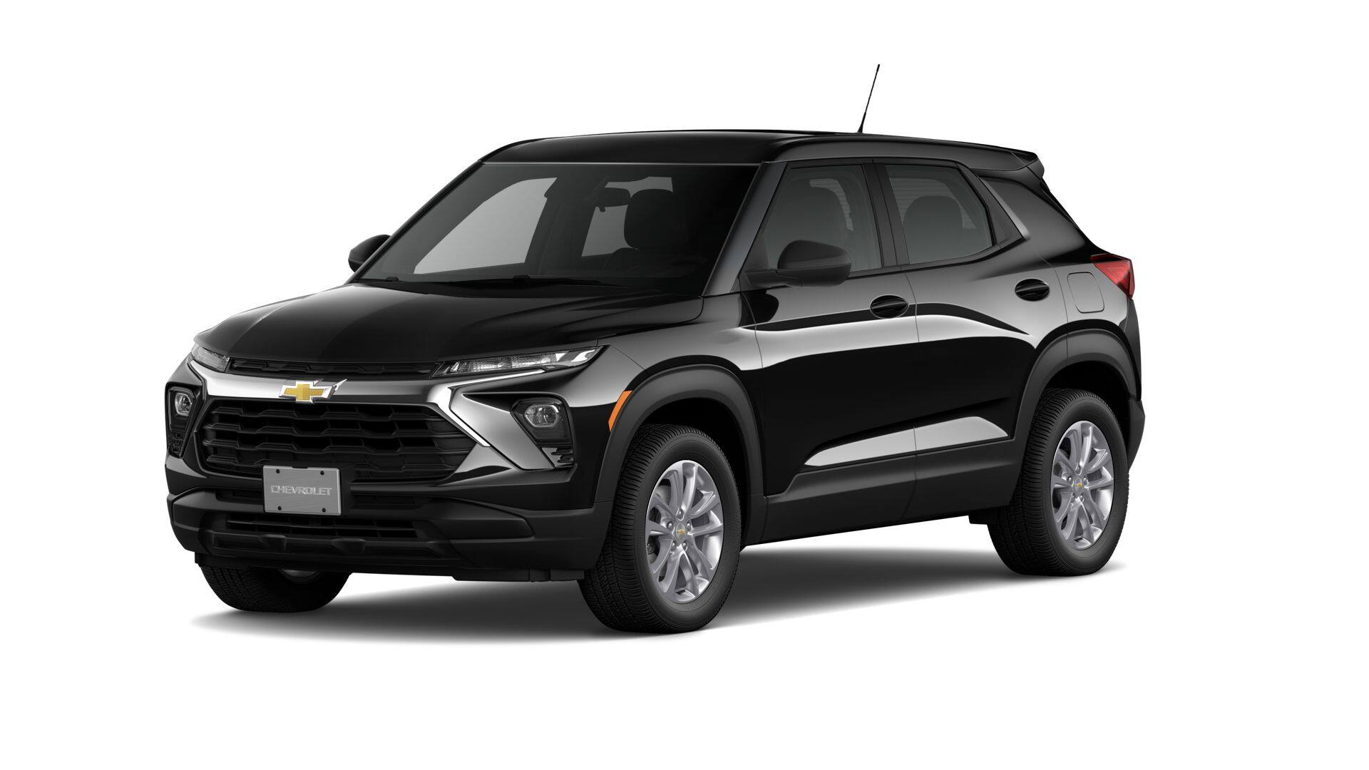 2026 Chevrolet Trailblazer LS in Mosaic Black Metallic — front three-quarter view
