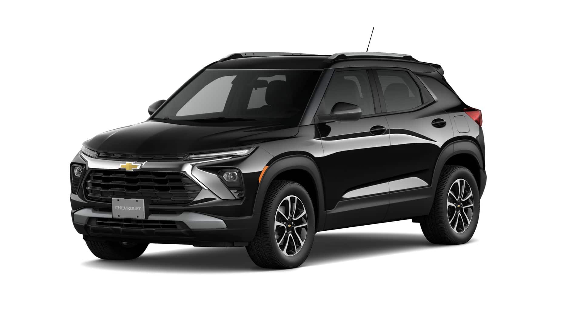 2026 Chevrolet Trailblazer LT in Mosaic Black Metallic — front three-quarter view