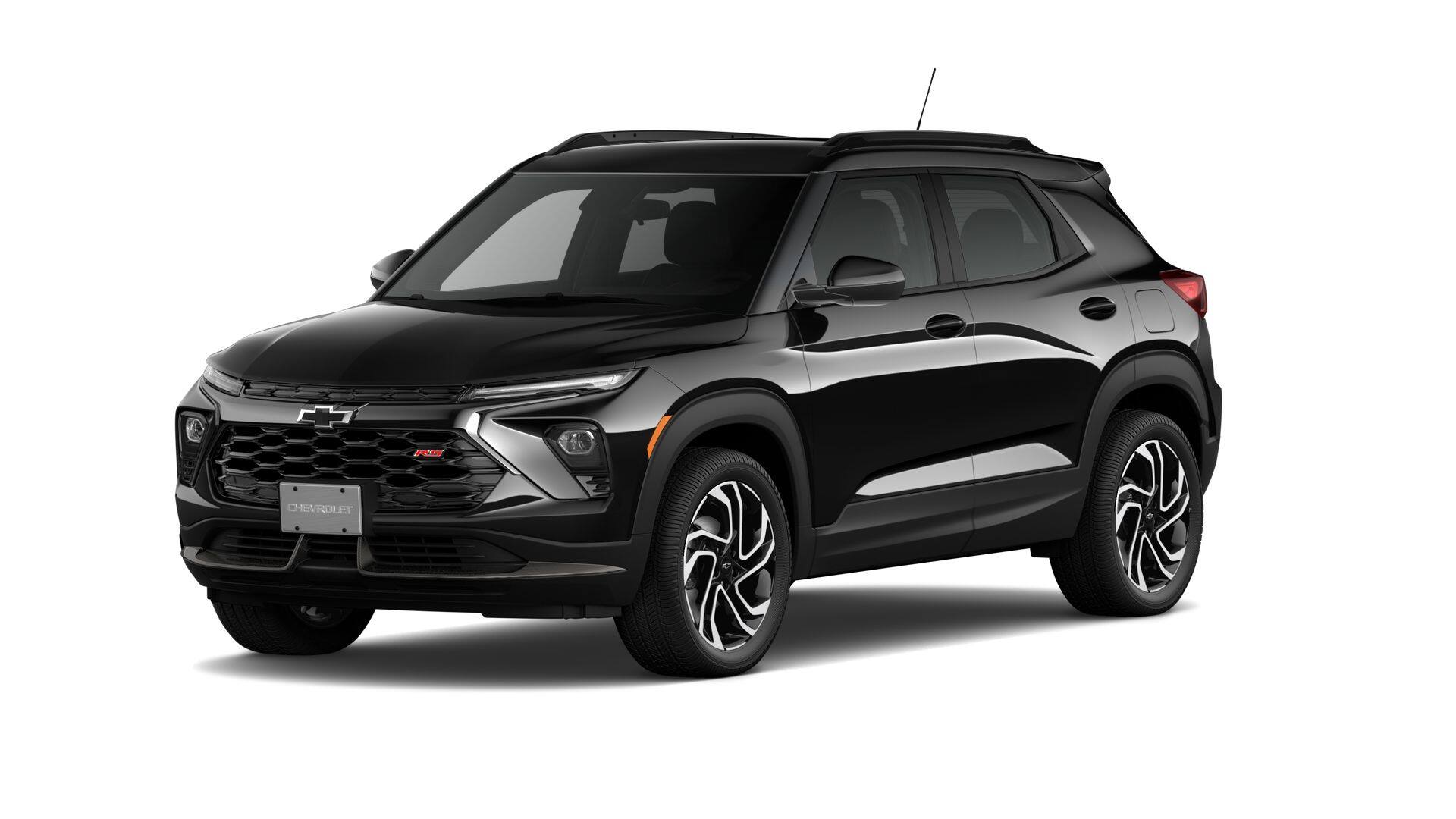 2026 Chevrolet Trailblazer RS in Mosaic Black Metallic — front three-quarter view