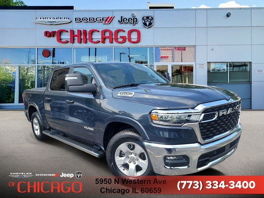 2026 RAM 1500 Big Horn/Lone Star in Forged Blue Metallic — front three-quarter view