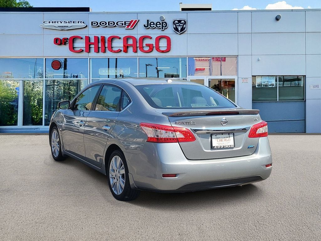 2013 Nissan Sentra — rear three-quarter view
